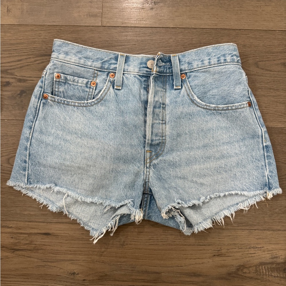 Levi's 501 Light Blue Jean Shorts
